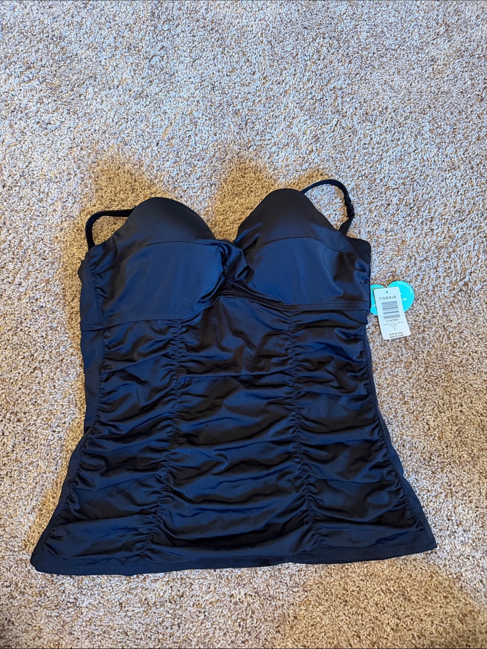 NWT Torrid Vixen Black Twist Tankini - Size 1